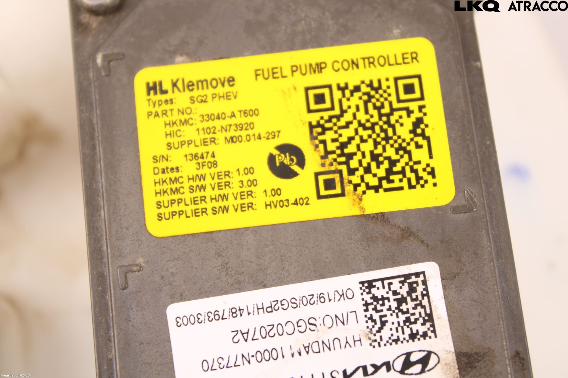 Kia NIRO (SG2) 23- Drivstoffpumpe Fødepumpe El