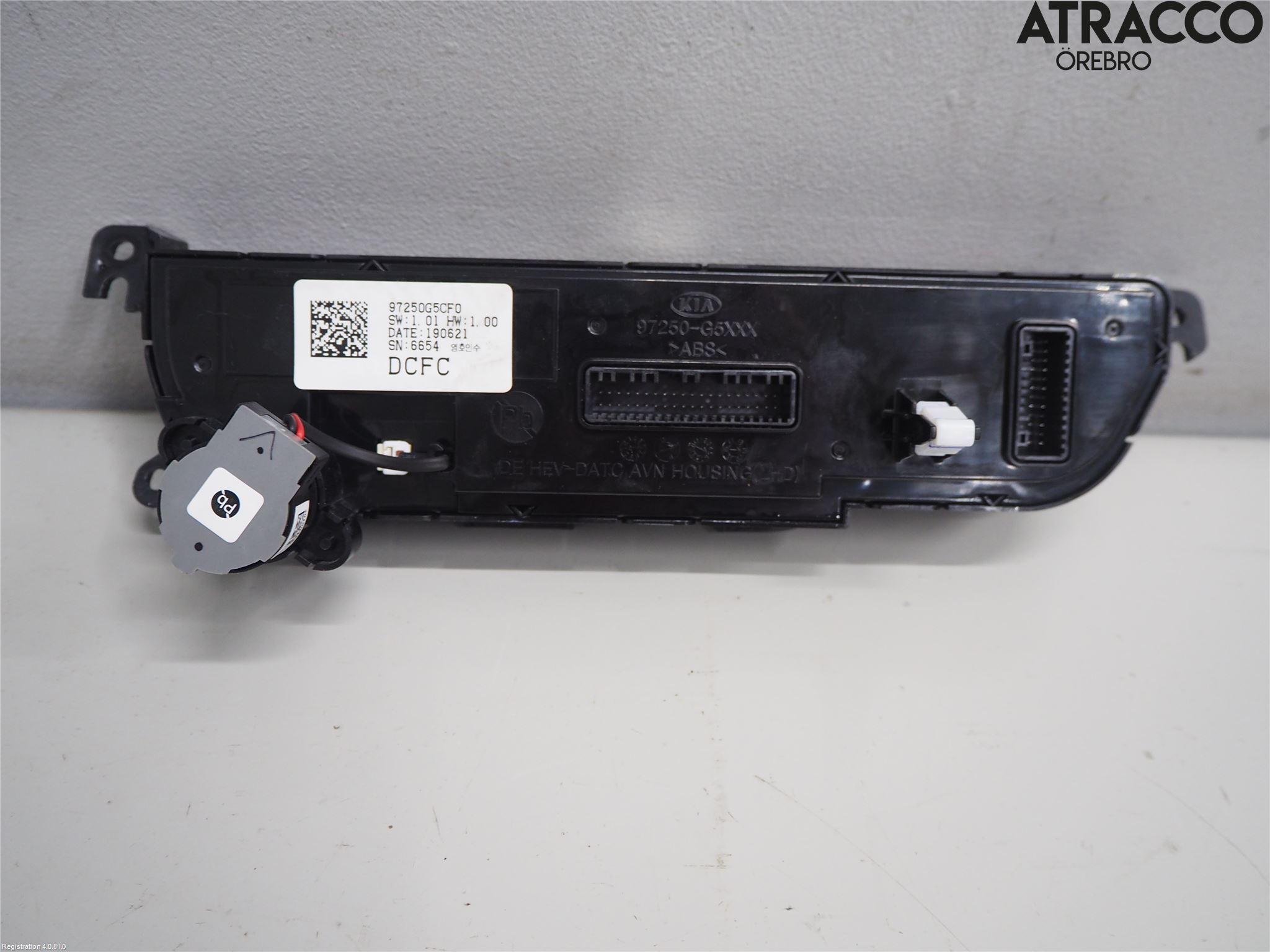 Kia NIRO (DE) 17-22 Varme Ac Betjening-Display