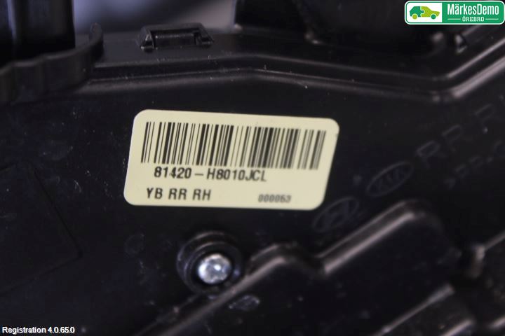 Kia STONIC 18->> Dørlås - Låsekasse