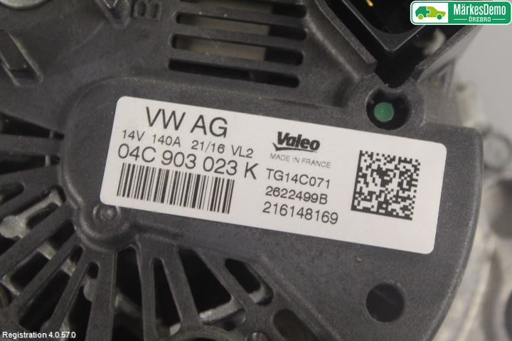 Volkswagen VW TOURAN 16- Dynamo