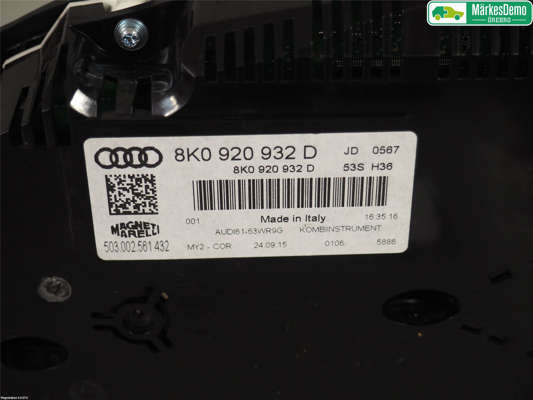 Audi A4 12-15 Instr Kombinert
