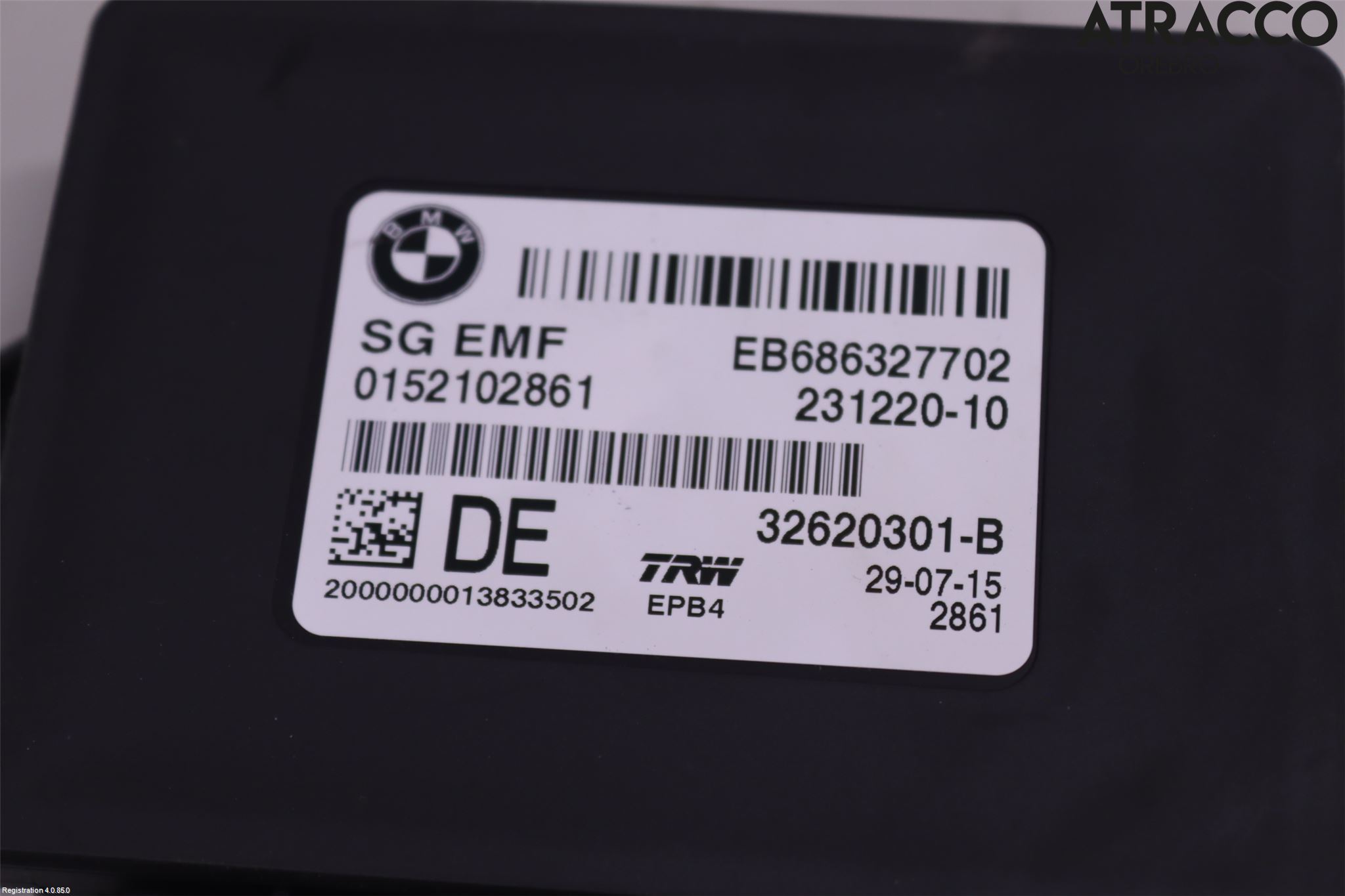 BMW 5 F10/F11/F18 09-17 Styreenhet Parkbrems