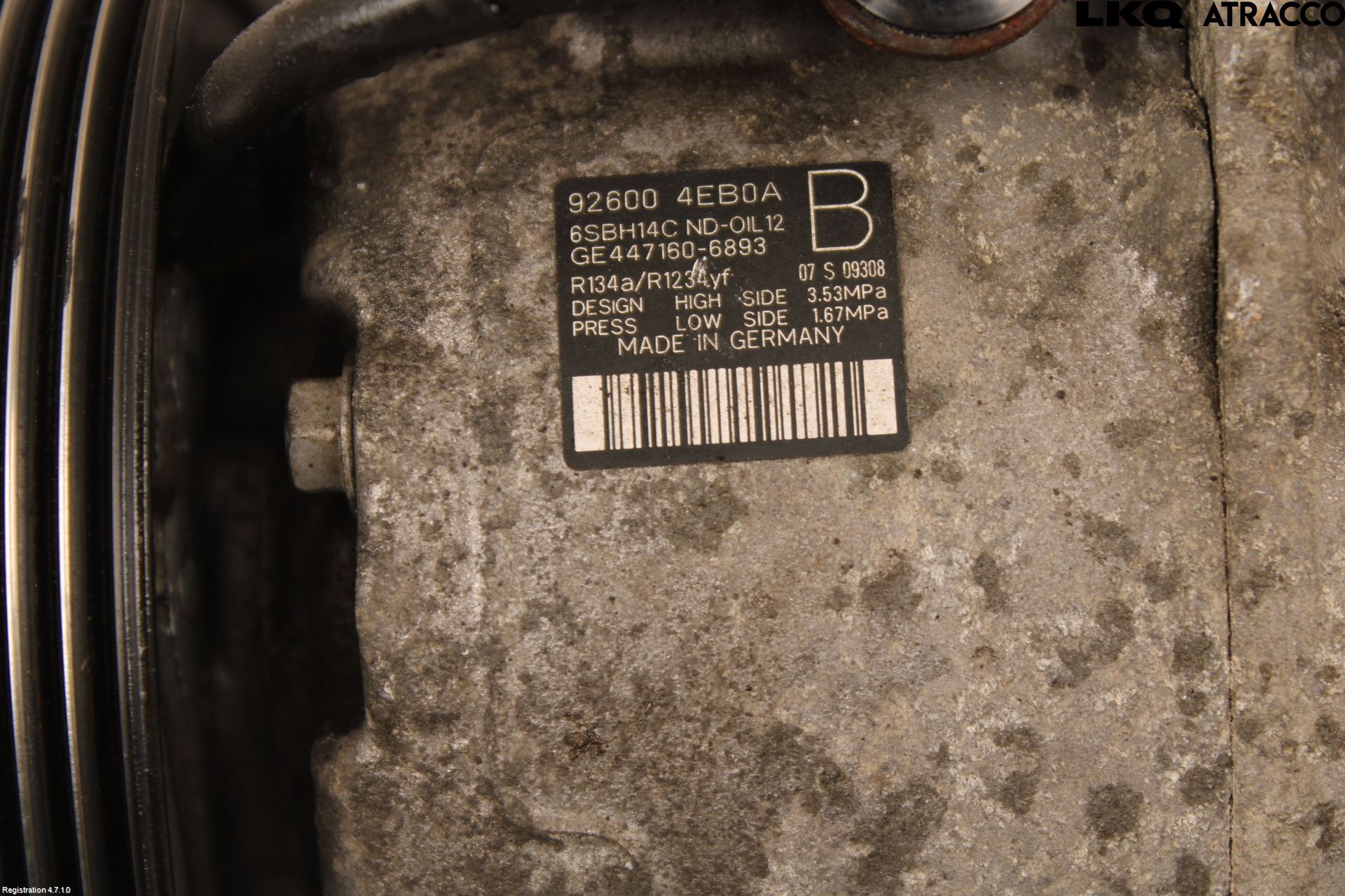 Nissan QASHQAI 14-17 Varme Ac Kompressor
