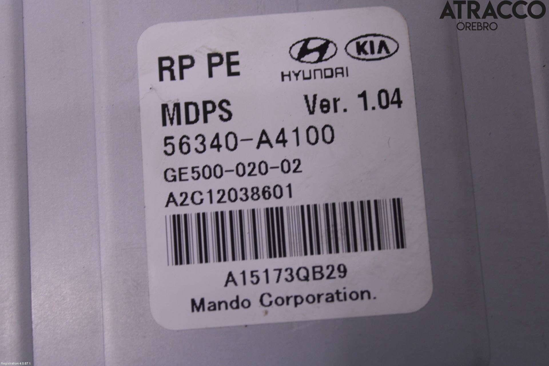 Kia CARENS III 13-19 Rattakselaggregat Innebygd Servo