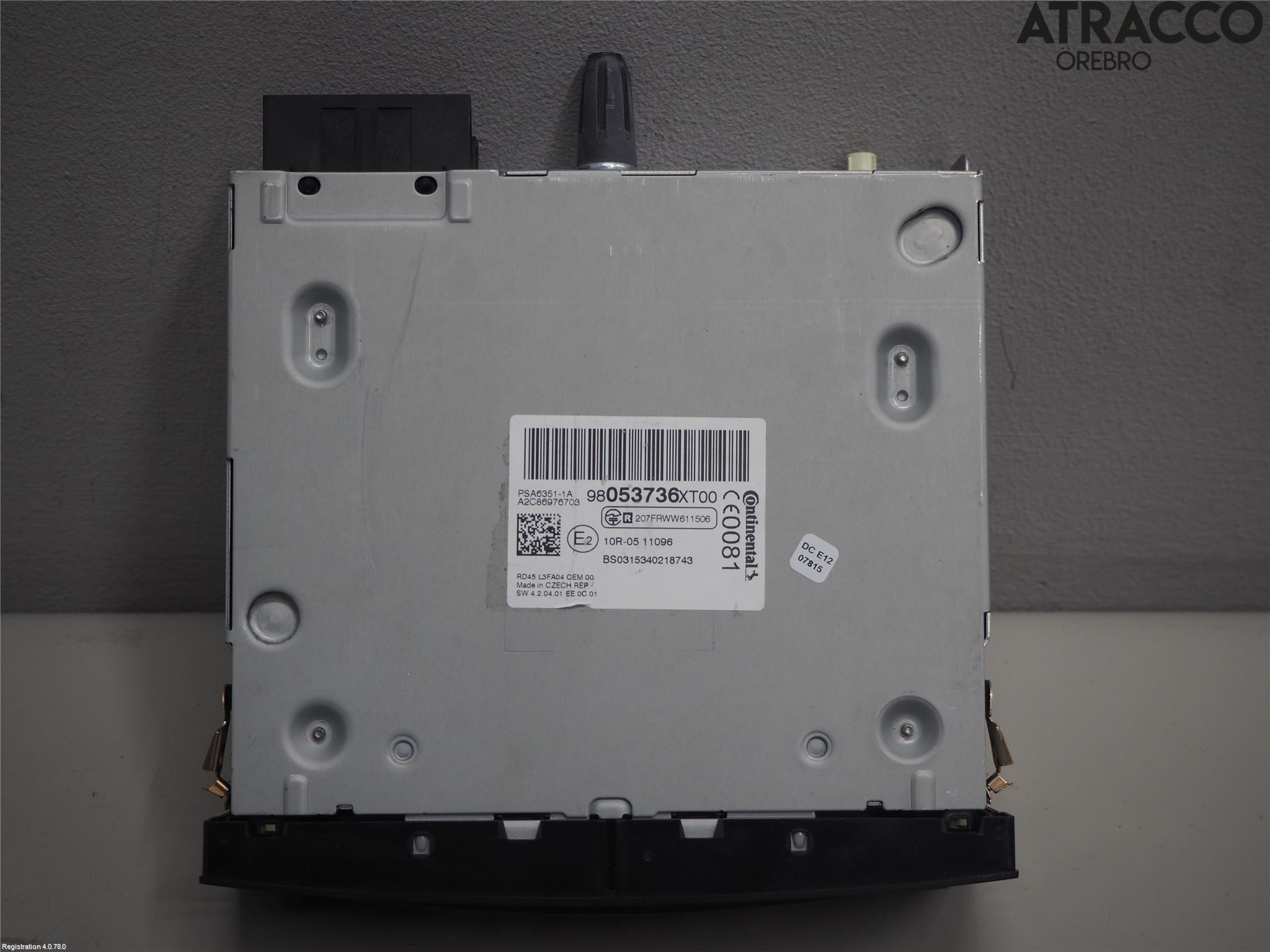 Citroen C3 10-17 Stereo Radio