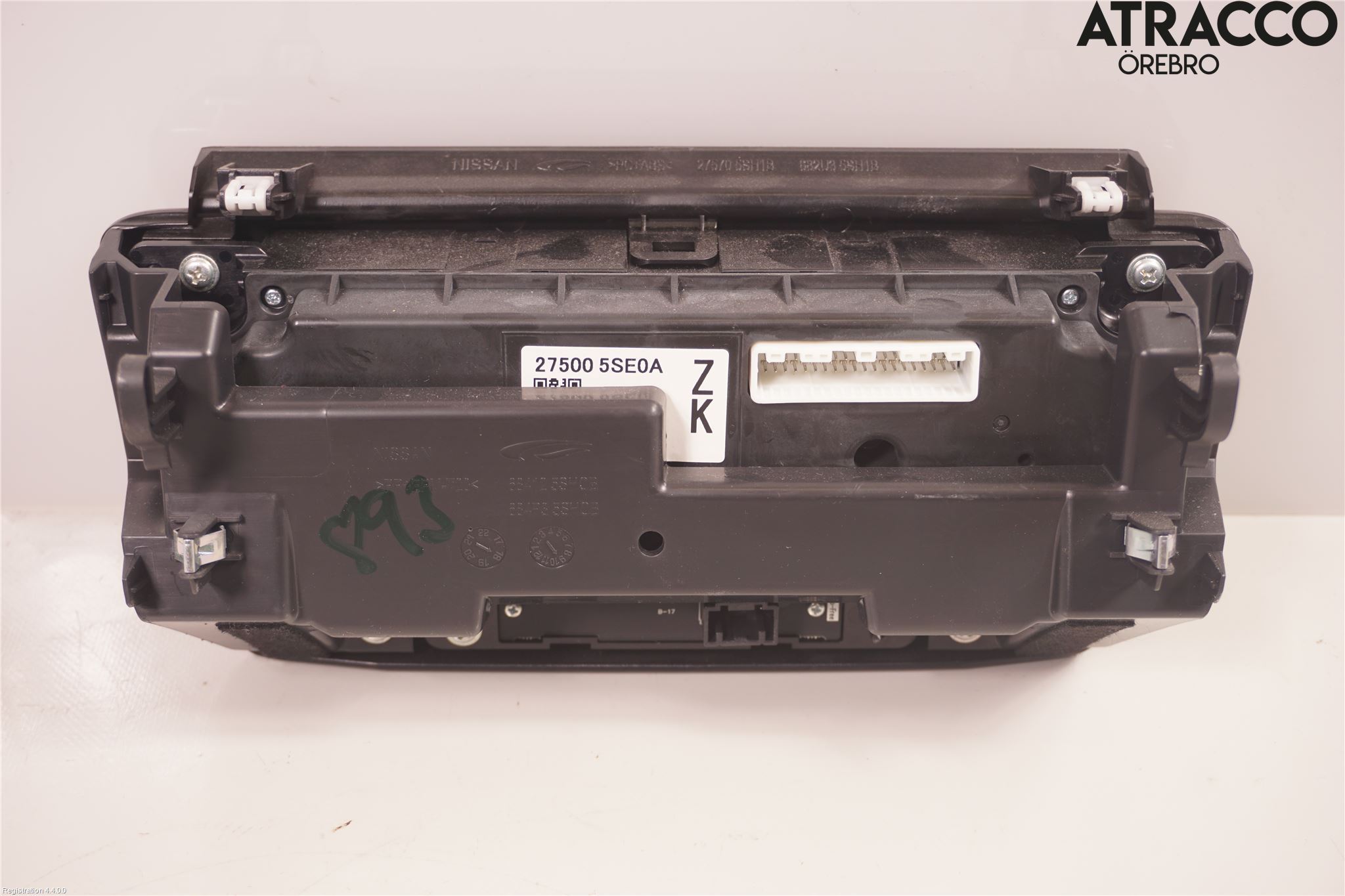 Nissan LEAF 18- Varme Ac Betjening-Display