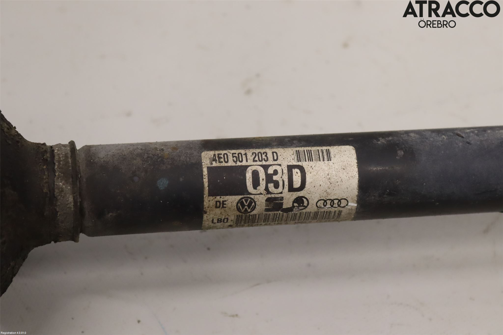 Audi A8/S8 4E  02-09 Drivaksel Bak Kompl  V = H