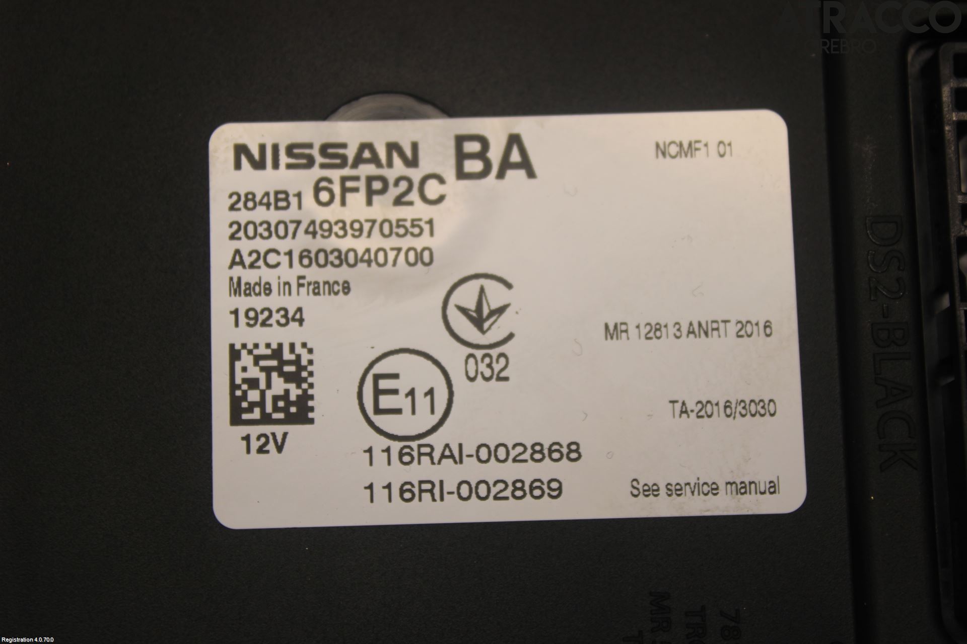 Nissan QASHQAI 17-21 Sikringsboks - Elsentral