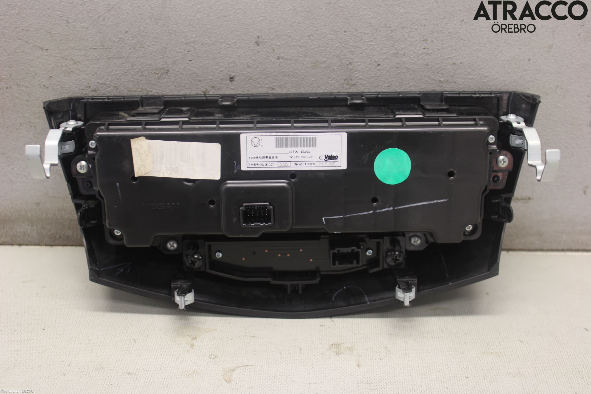 Nissan QASHQAI 17-21 Varme Ac Betjening-Display