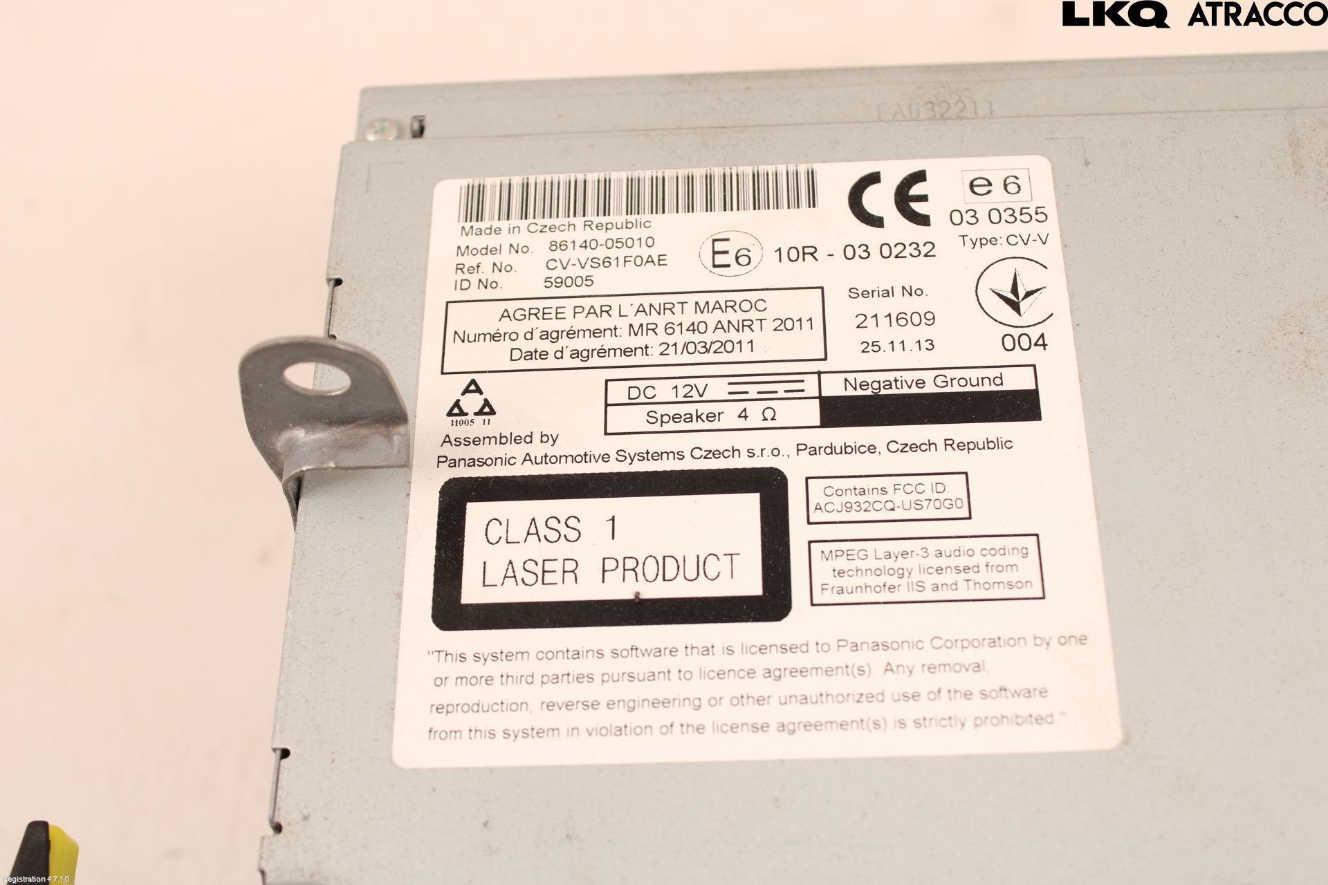 Toyota AVENSIS 09-15 Stereo Radio Med Cd