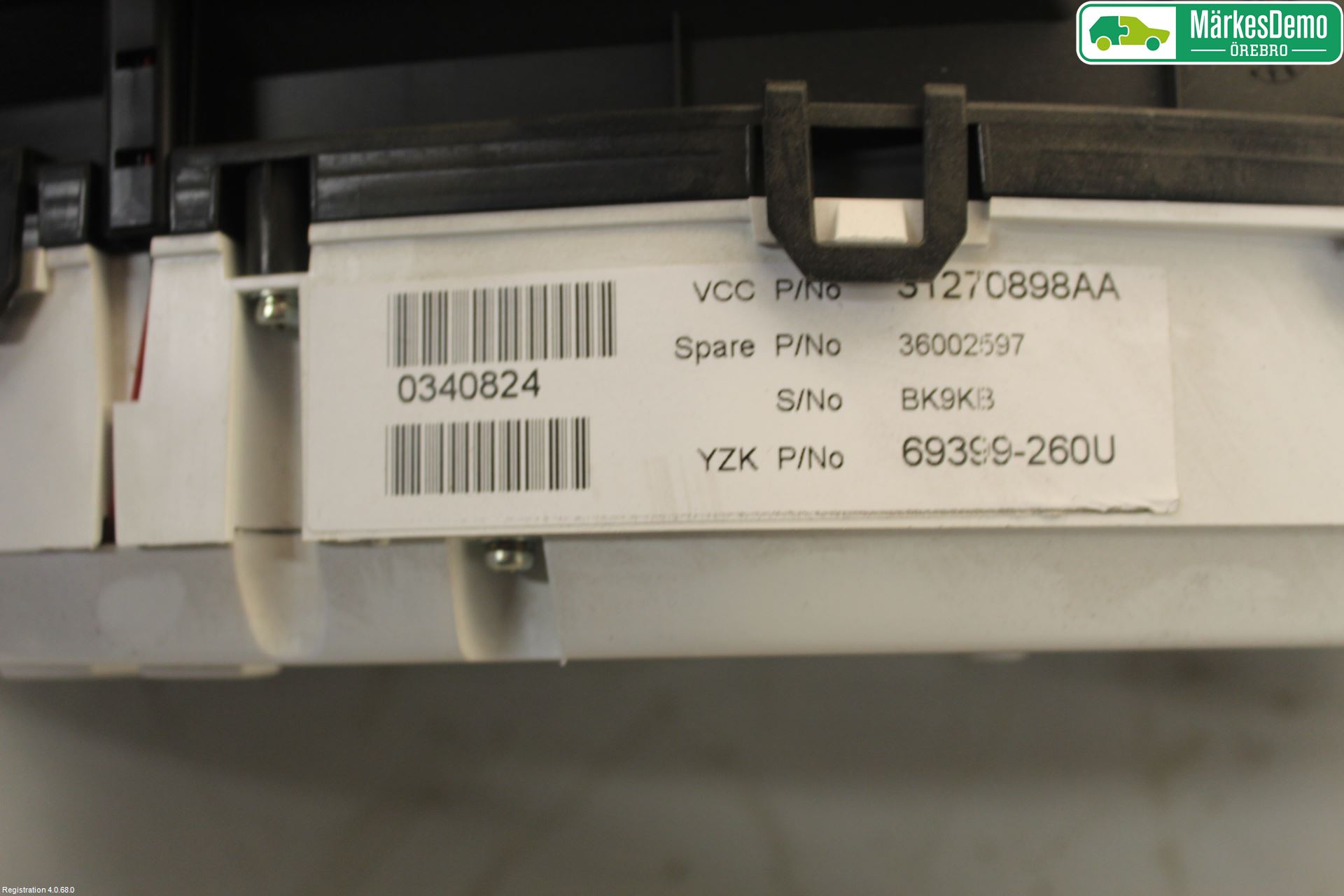 Volvo V70 08-13 Instr Kombinert