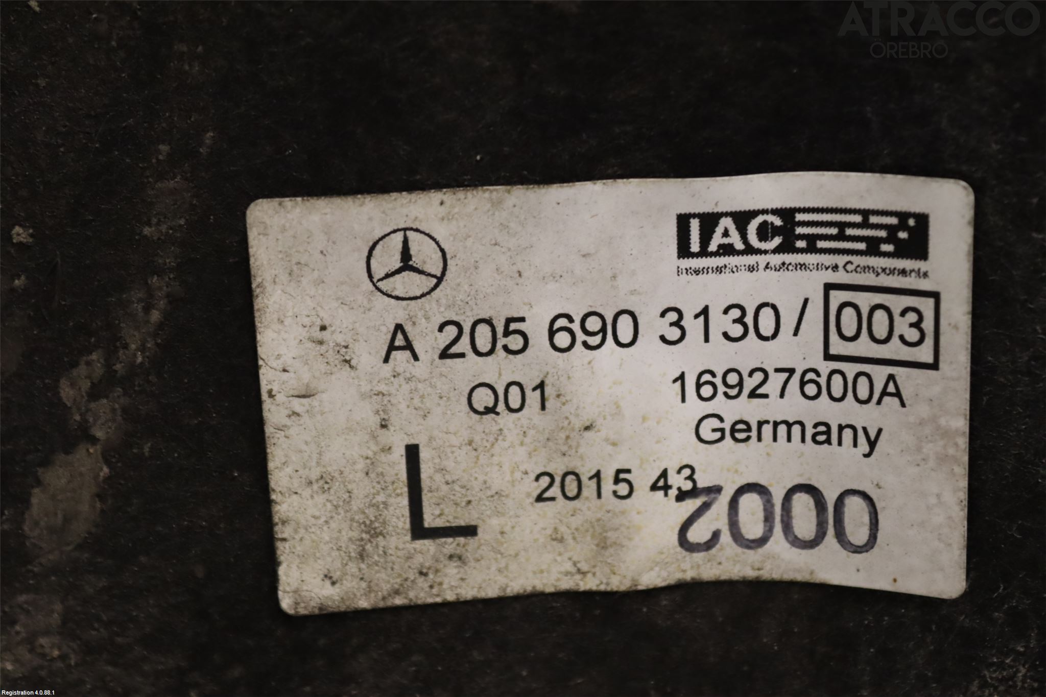Mercedes-Benz MB C-KLASS (W205) 14-21 Skjerm Indre