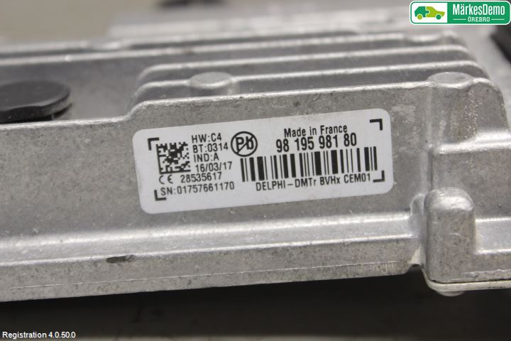 Citroen C4 GRAND PICASSO 14-18 Styreenhet Øvrig