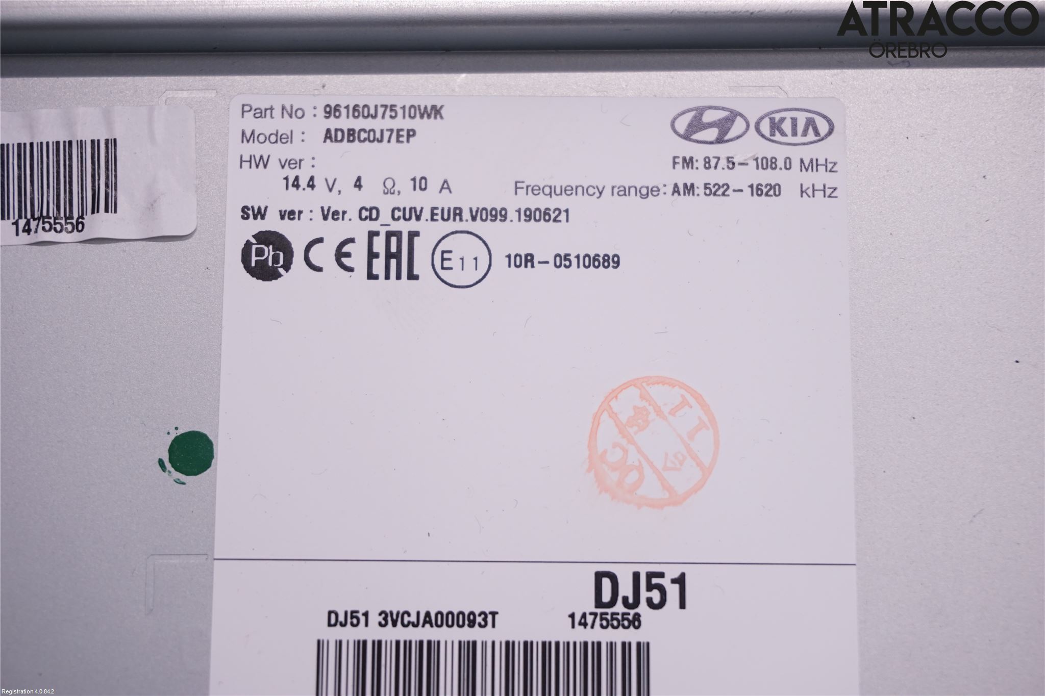 Kia CEED/CEED SW 19- Stereo Radio Med Cd