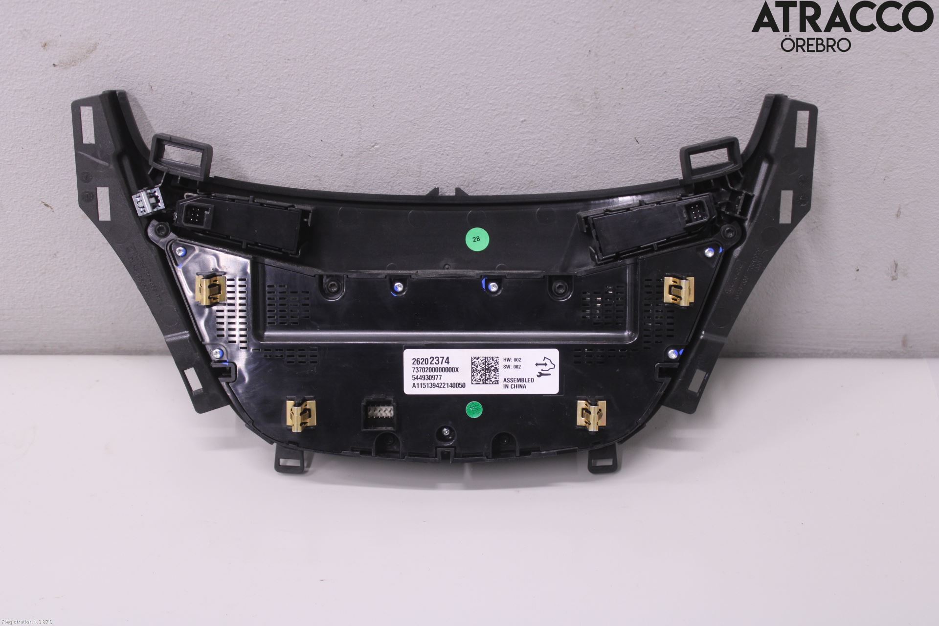 Opel INSIGNIA 09-16 Varme Ac Betjening-Display
