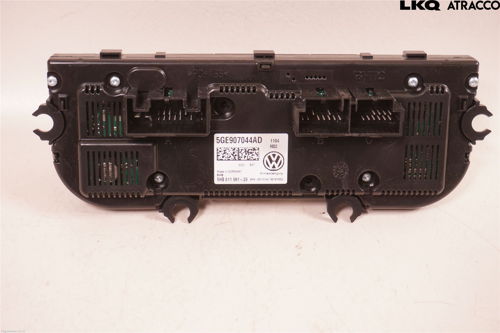 Volkswagen VW GOLF / E-GOLF VII 13-20 Varme Ac Betjening-Display