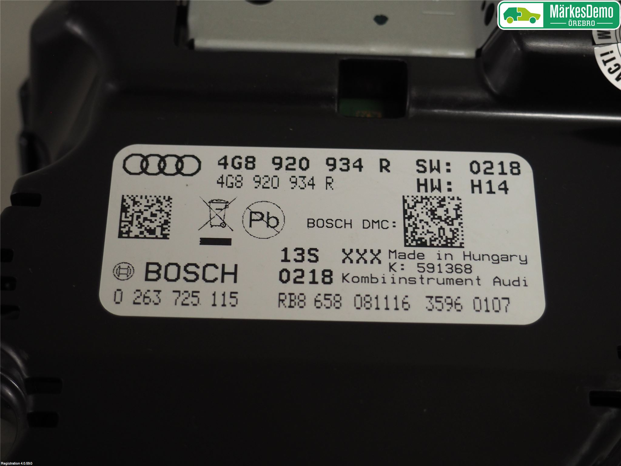 Audi A6/S6 4G 11-18 Instr Kombinert