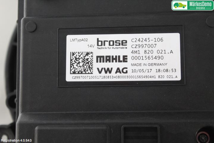 Audi A5 17- Varme Ac Varmeapparatvifte