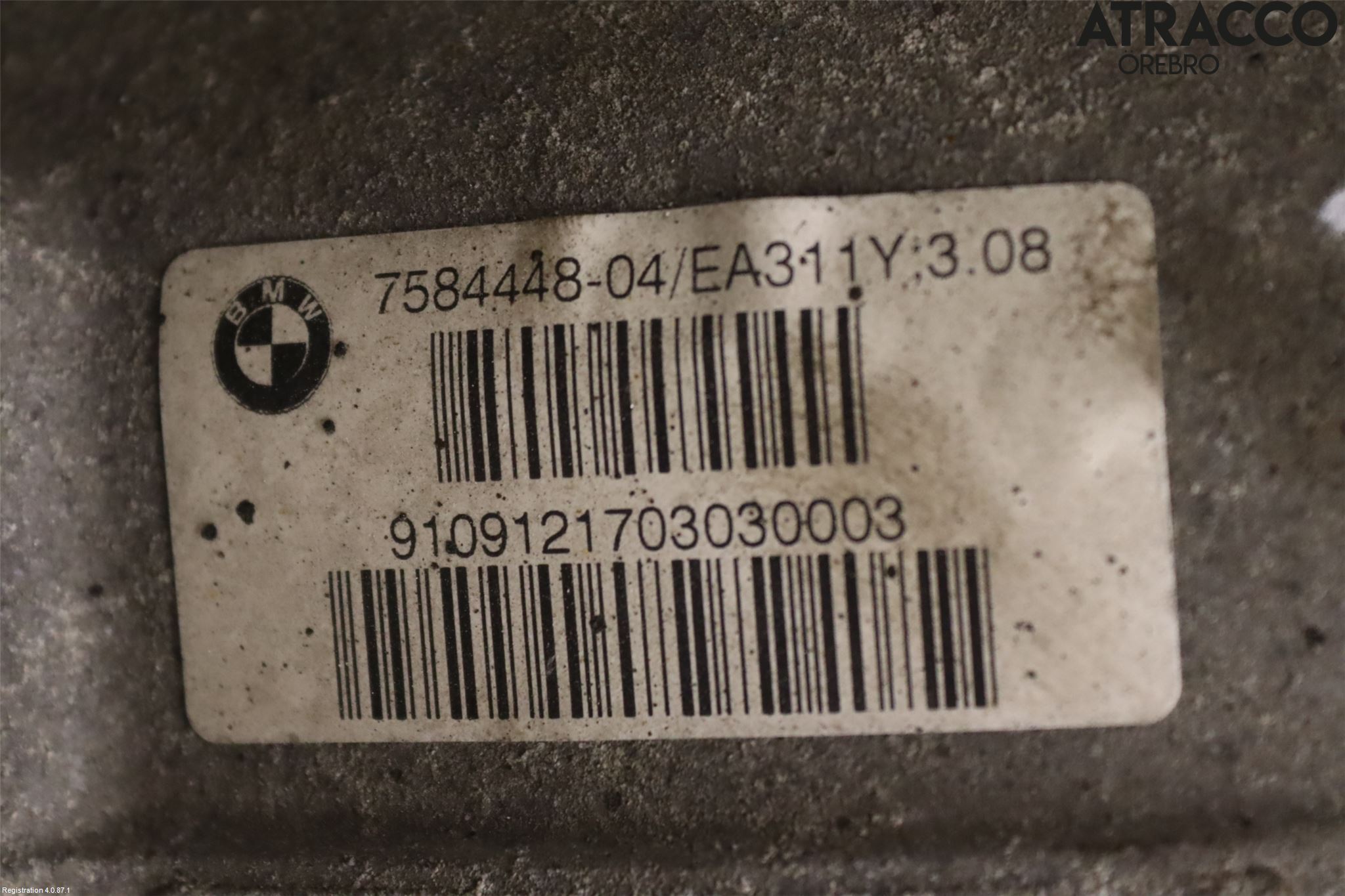 BMW 5 GT F07 09-17 Bakaksel Kardang Bak -Diff