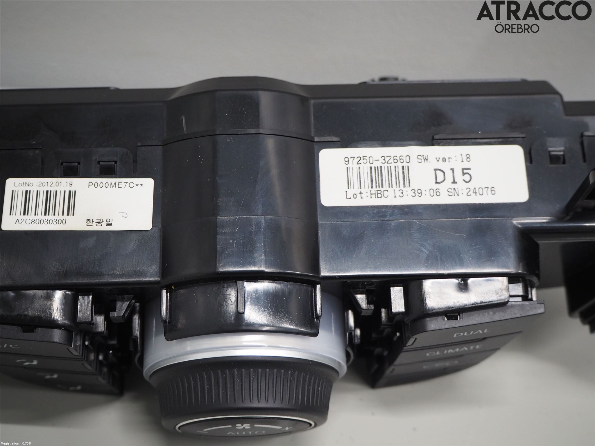 Hyundai i40 08-15 Varme Ac Betjening-Display