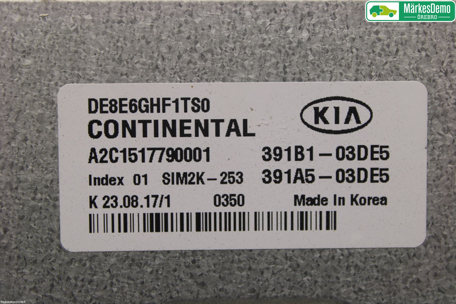 Kia NIRO (DE) 17-22 Styreenhet Innsprøytning