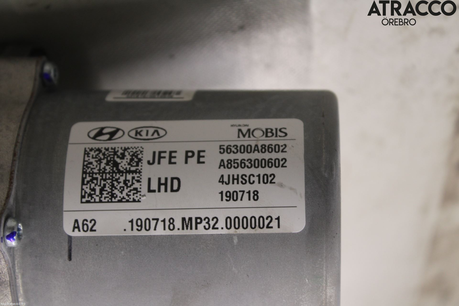 Kia OPTIMA 16-20 Rattakselaggregat Innebygd Servo