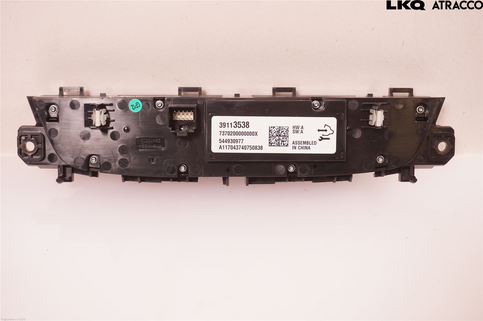 Opel INSIGNIA 17- Varme Ac Betjening-Display