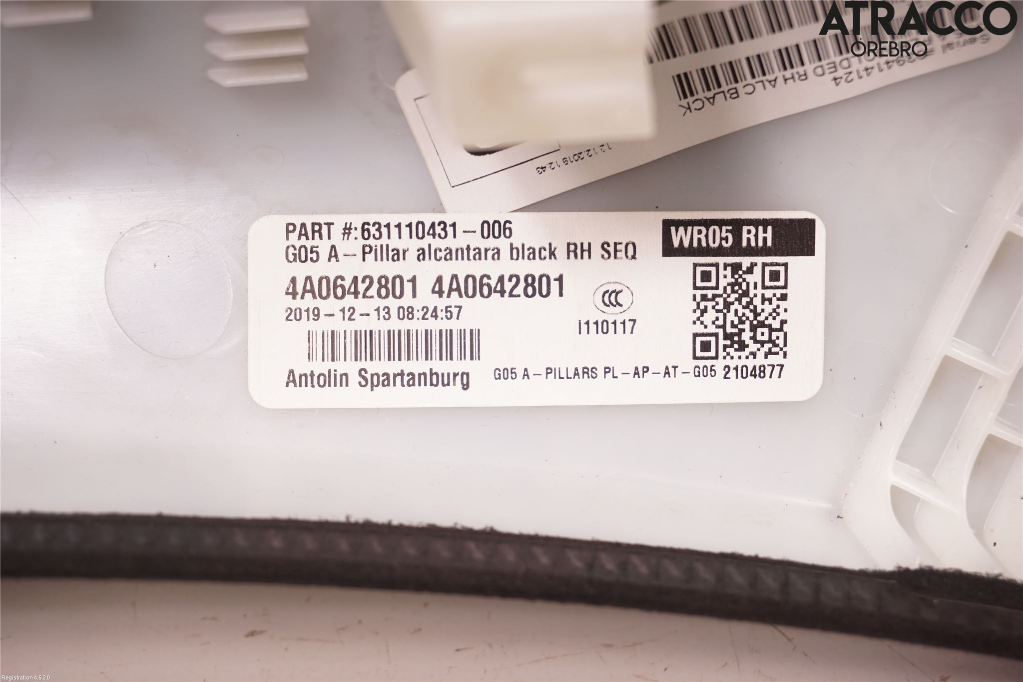 BMW X5 G05 18- Innr Deksel A-B-C Stolpe