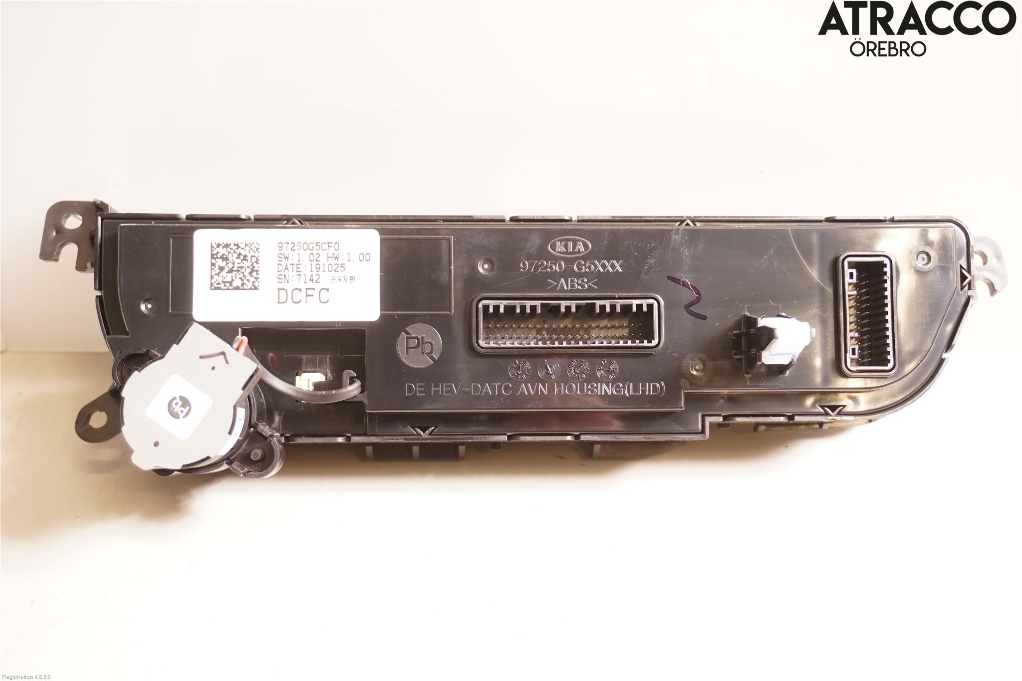 Kia NIRO (DE) 17-22 Varme Ac Betjening-Display