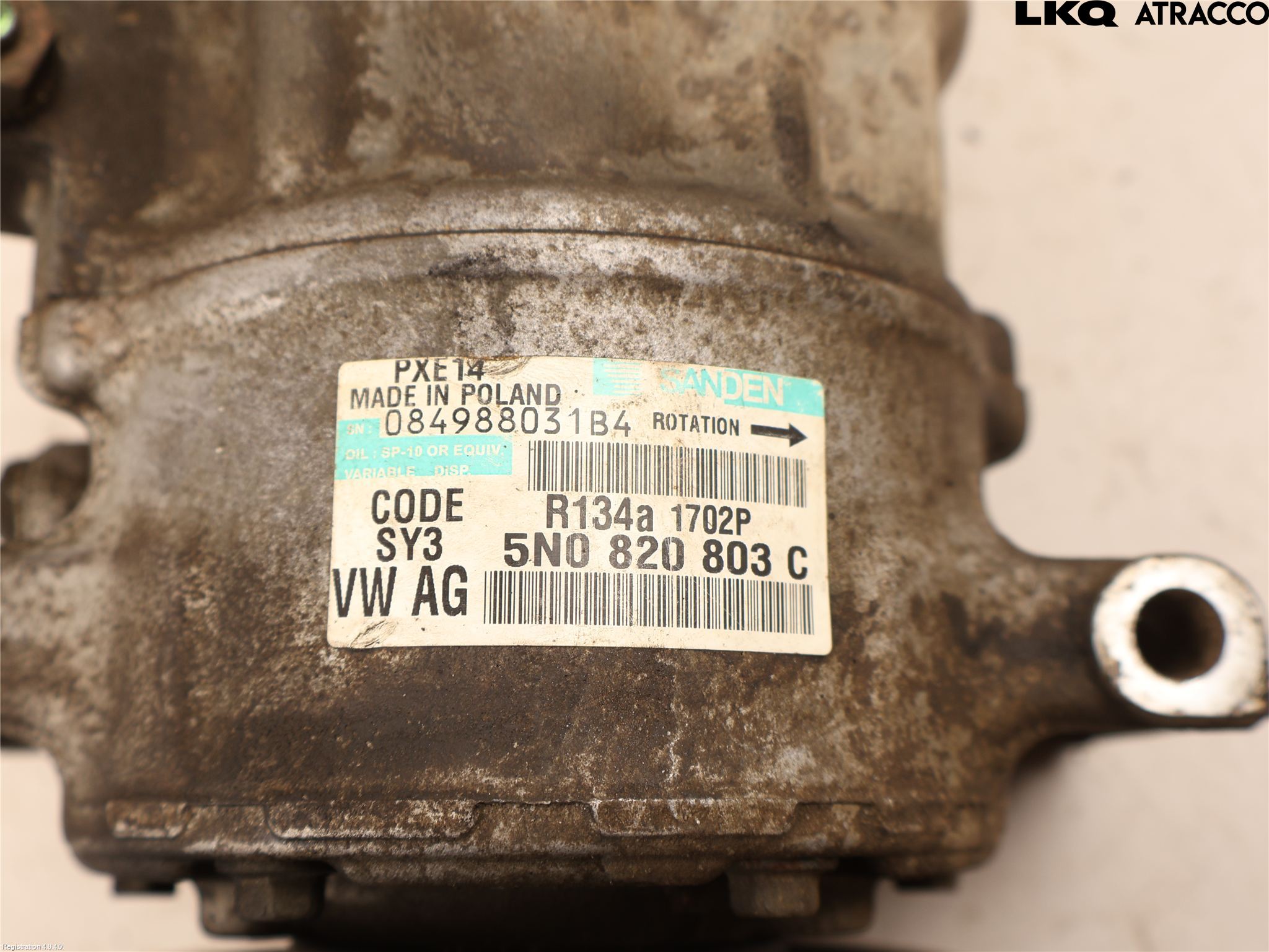 Volkswagen VW CADDY 11-15 Varme Ac Kompressor