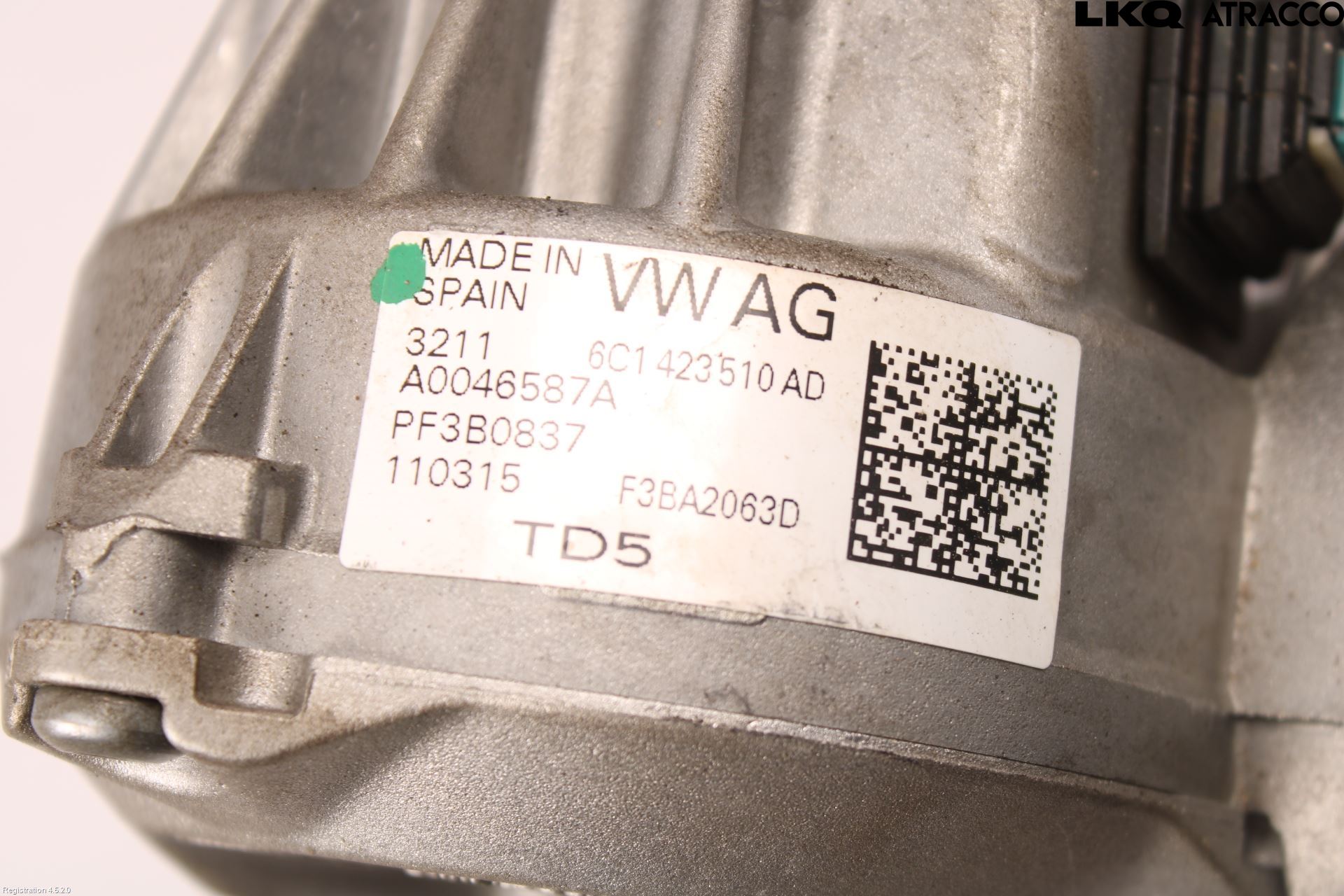 Volkswagen VW POLO 10-17 Rattakselaggregat Innebygd Servo