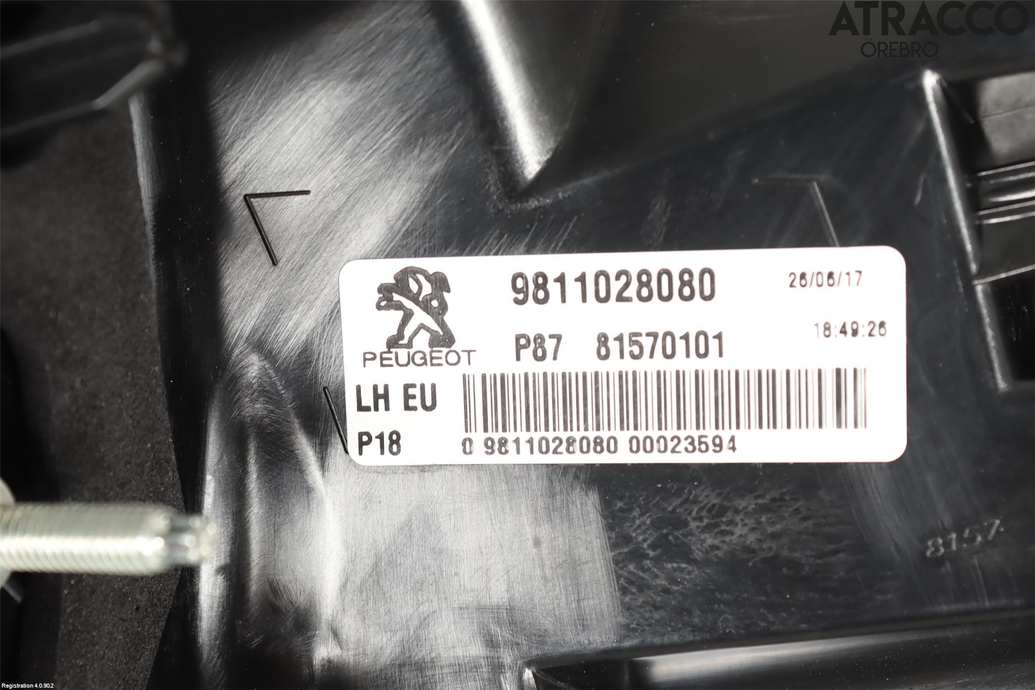 Peugeot 5008 17-24 Baklykt Venstre