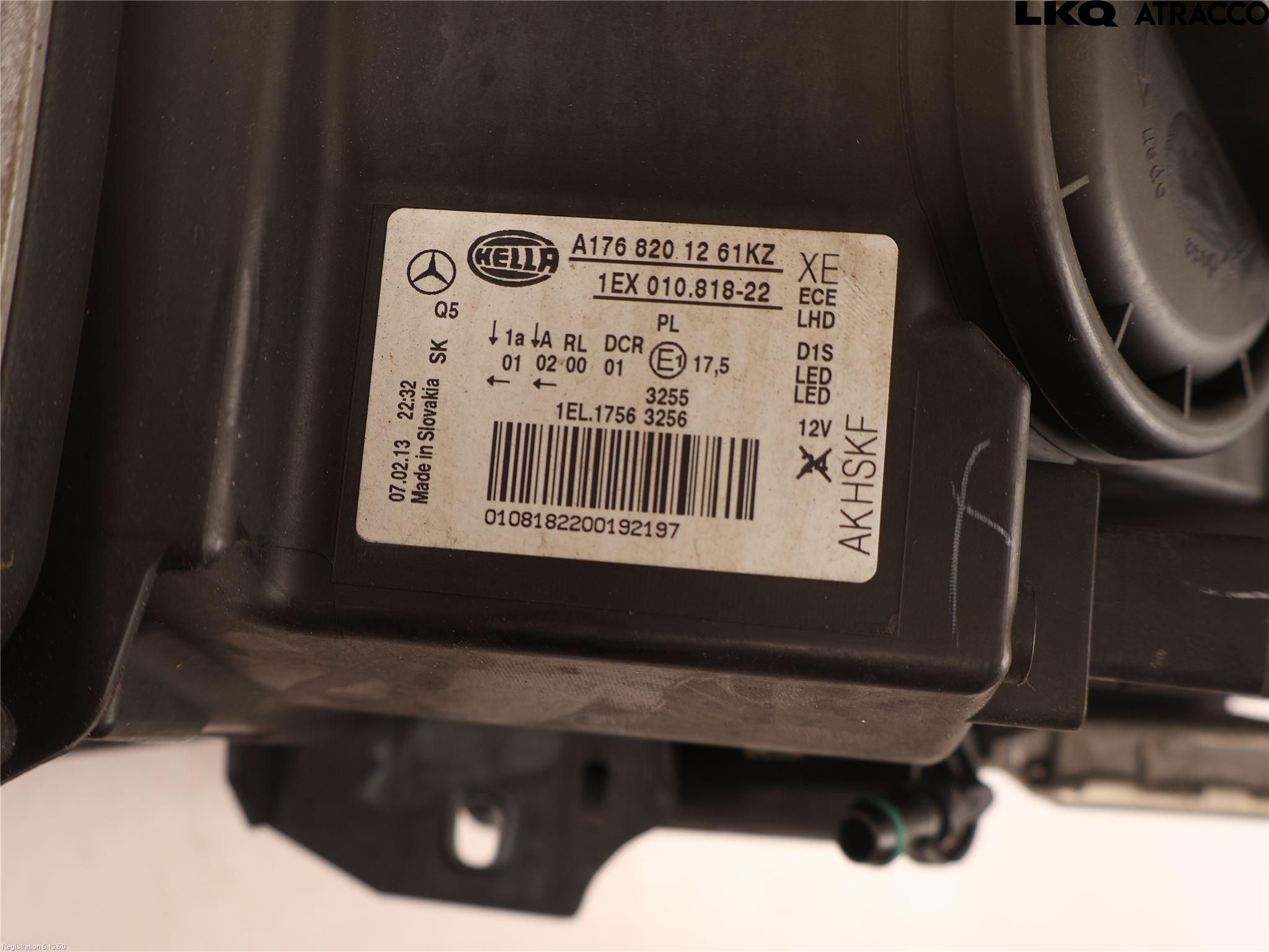 Mercedes-Benz MB A-KLASS (W176) 13-18 Frontlykt Høyre