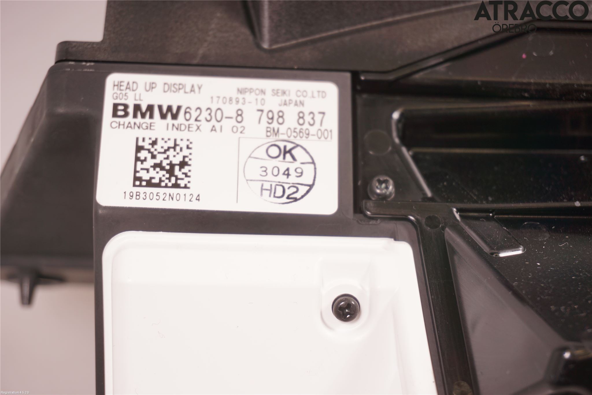 BMW X5 G05 18- Instr Varselys - Display