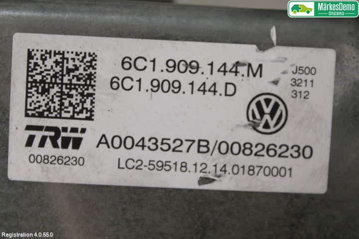 Volkswagen VW POLO 10-17 Rattakselaggregat Innebygd Servo