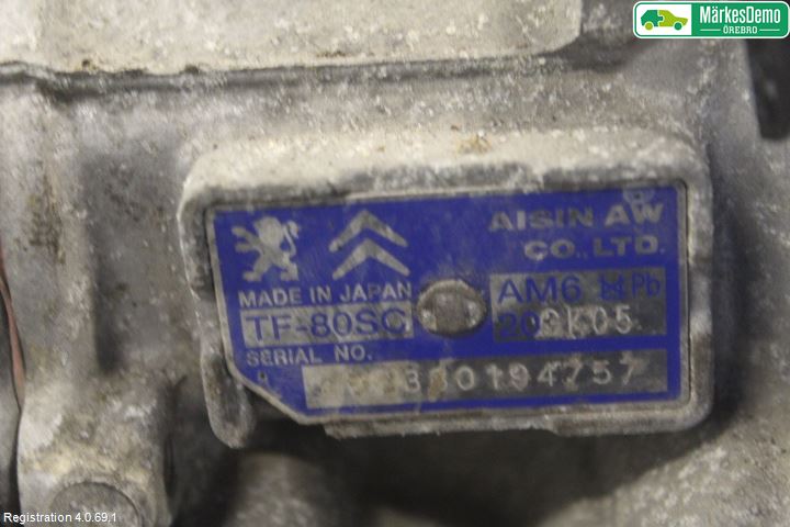 Citroen C5 08-17 Gearkasse Automat