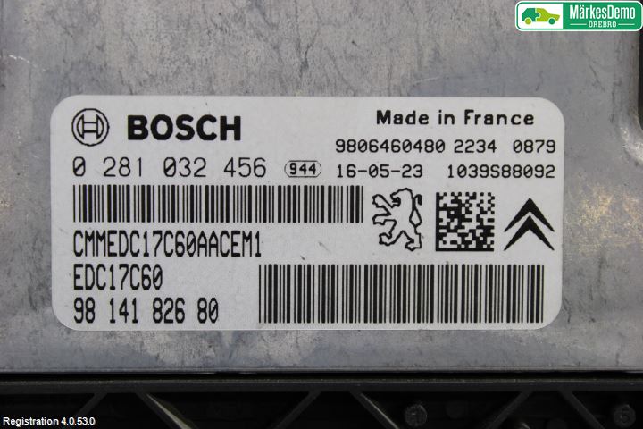 Citroen C4 GRAND PICASSO 14-18 Styreenhet Innsprøytning