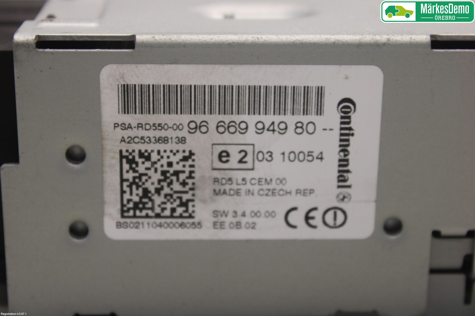 Peugeot 508 11-18 Stereo Radio