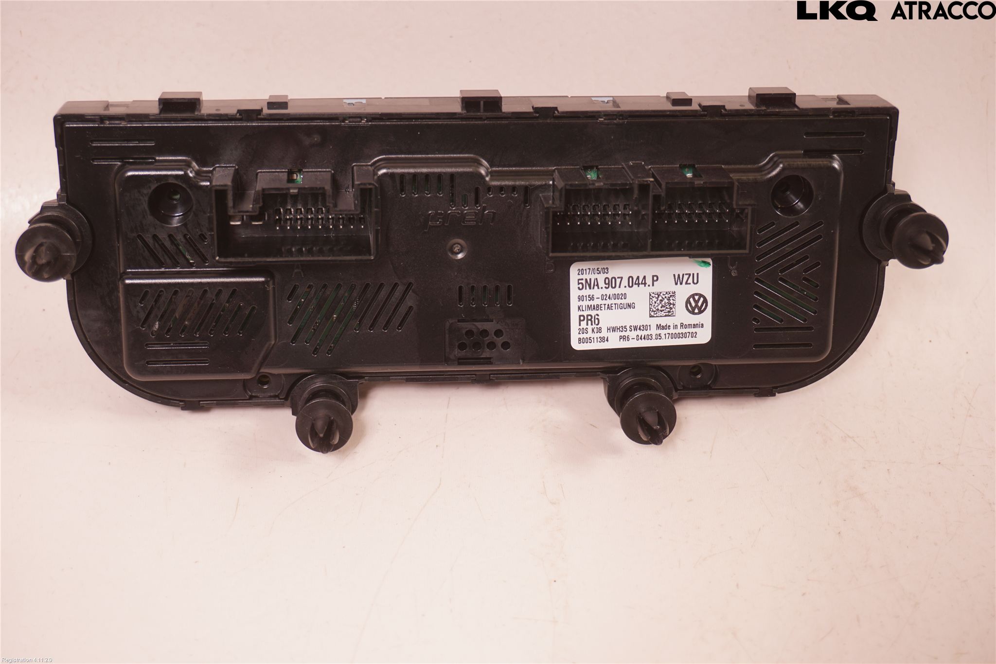 Volkswagen VW TIGUAN 16-24 Varme Ac Betjening-Display