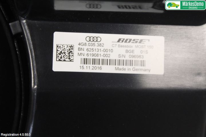Audi A6/S6 4G 11-18 Innr Høyttaler