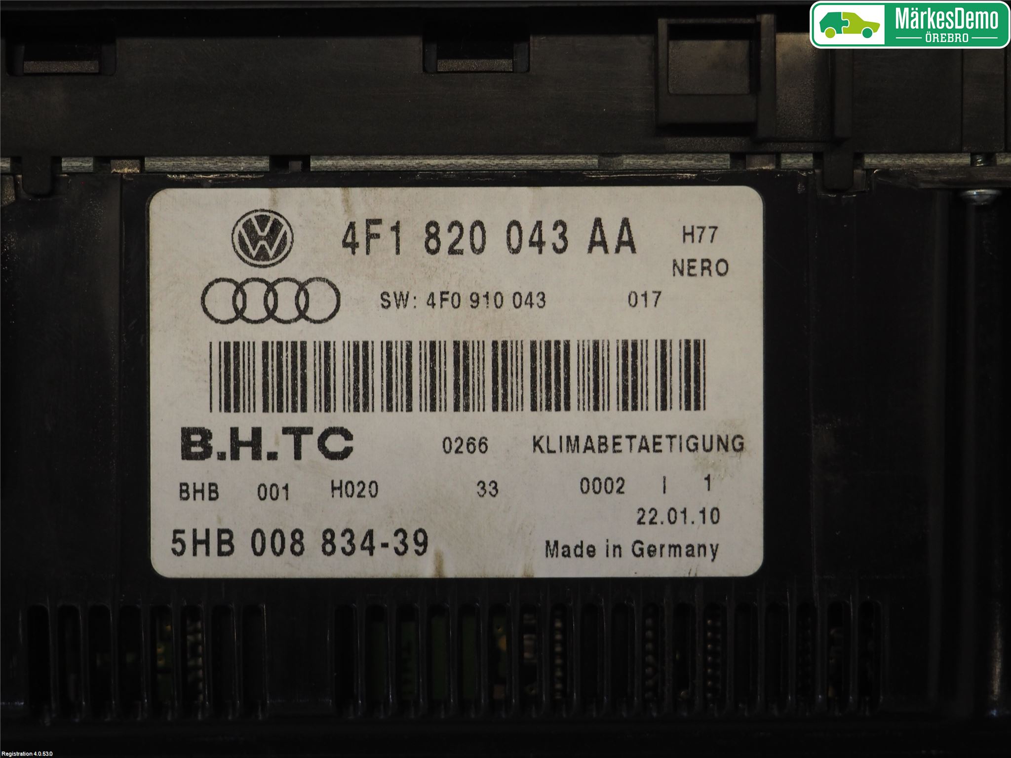 Audi A6/S6     05-11 Varme Ac Betjening-Display