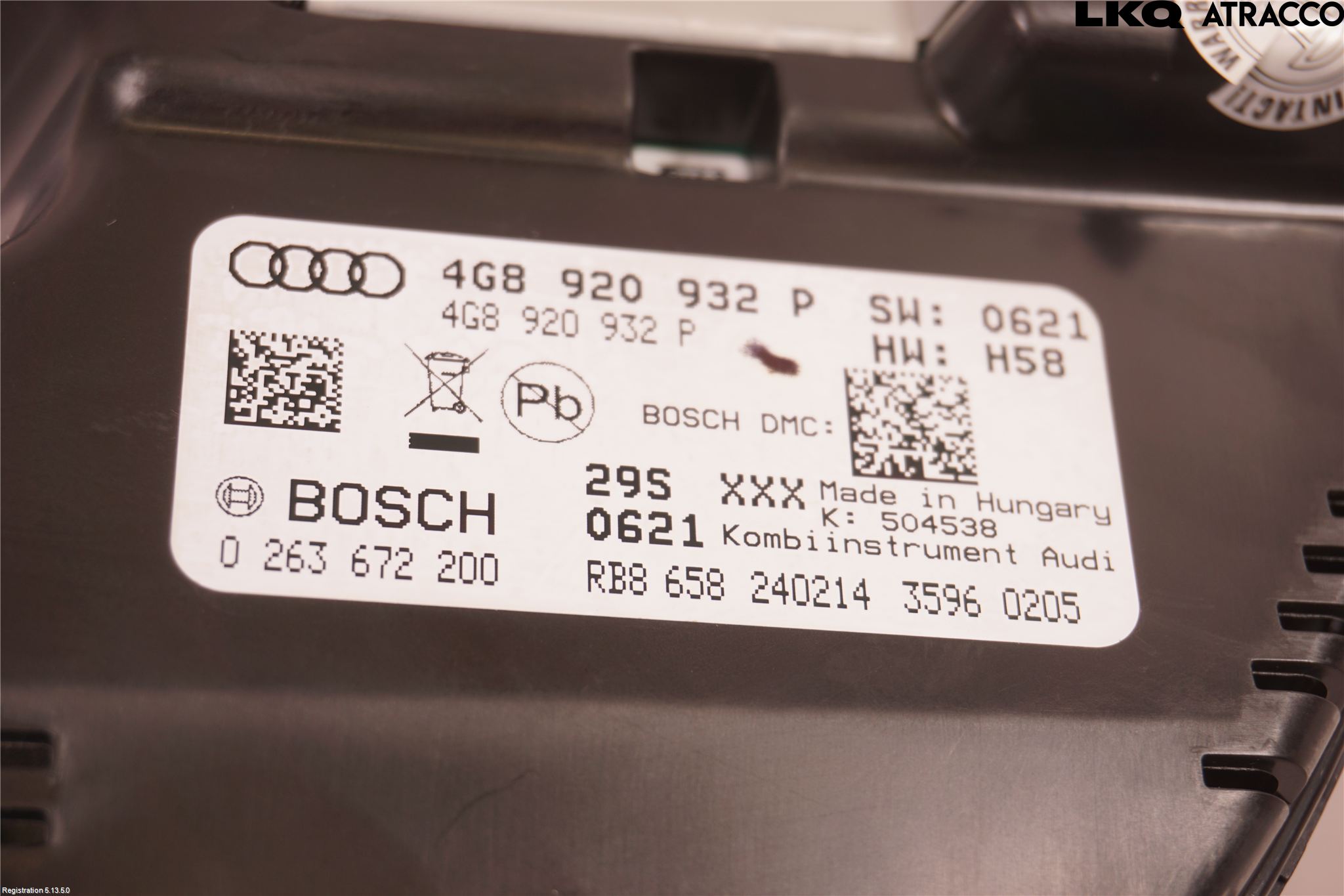 Audi A7/S7 4G 11-17 Instr Kombinert