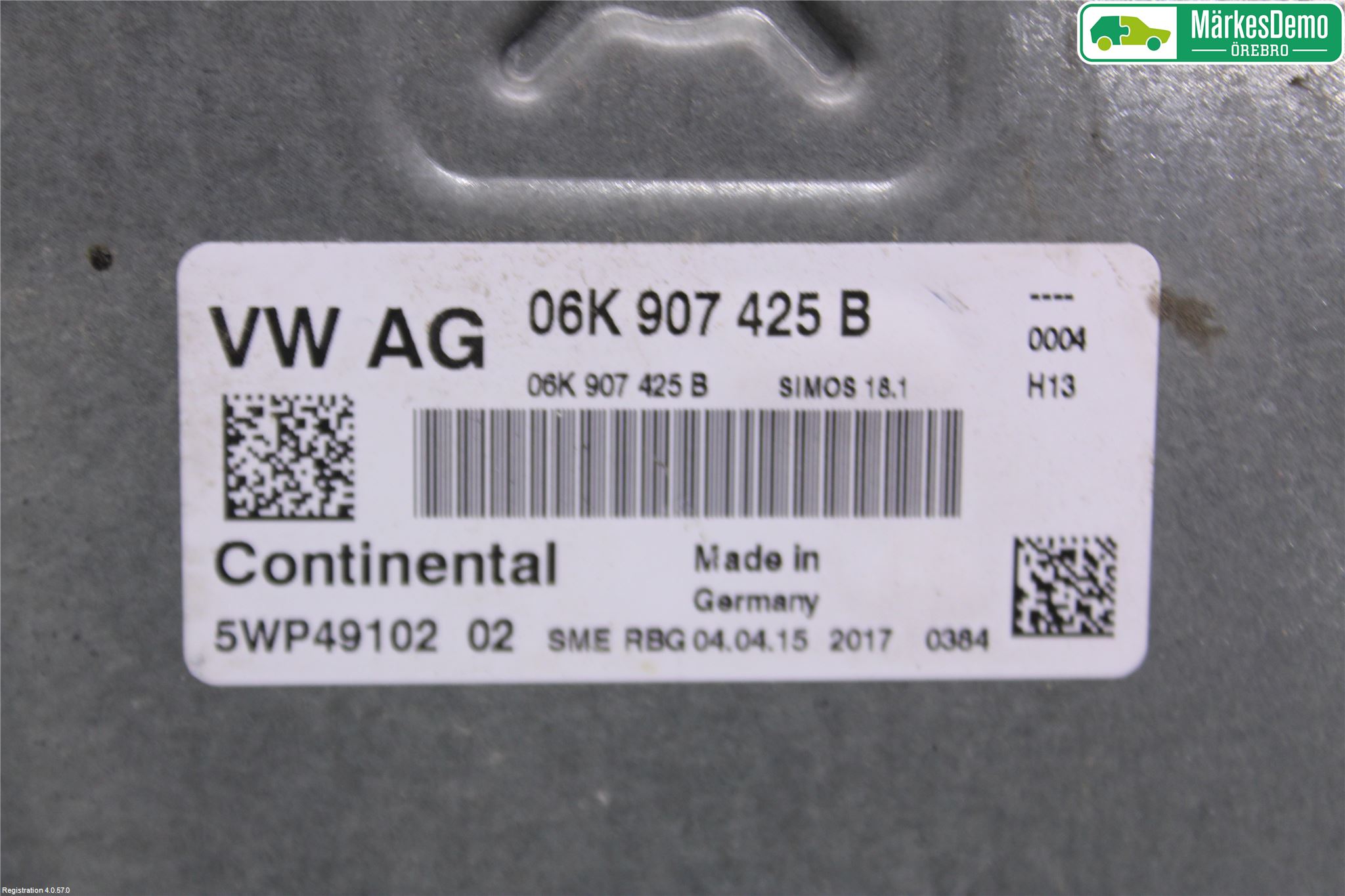 Volkswagen VW GOLF / E-GOLF VII 13-20 Styreenhet Innsprøytning