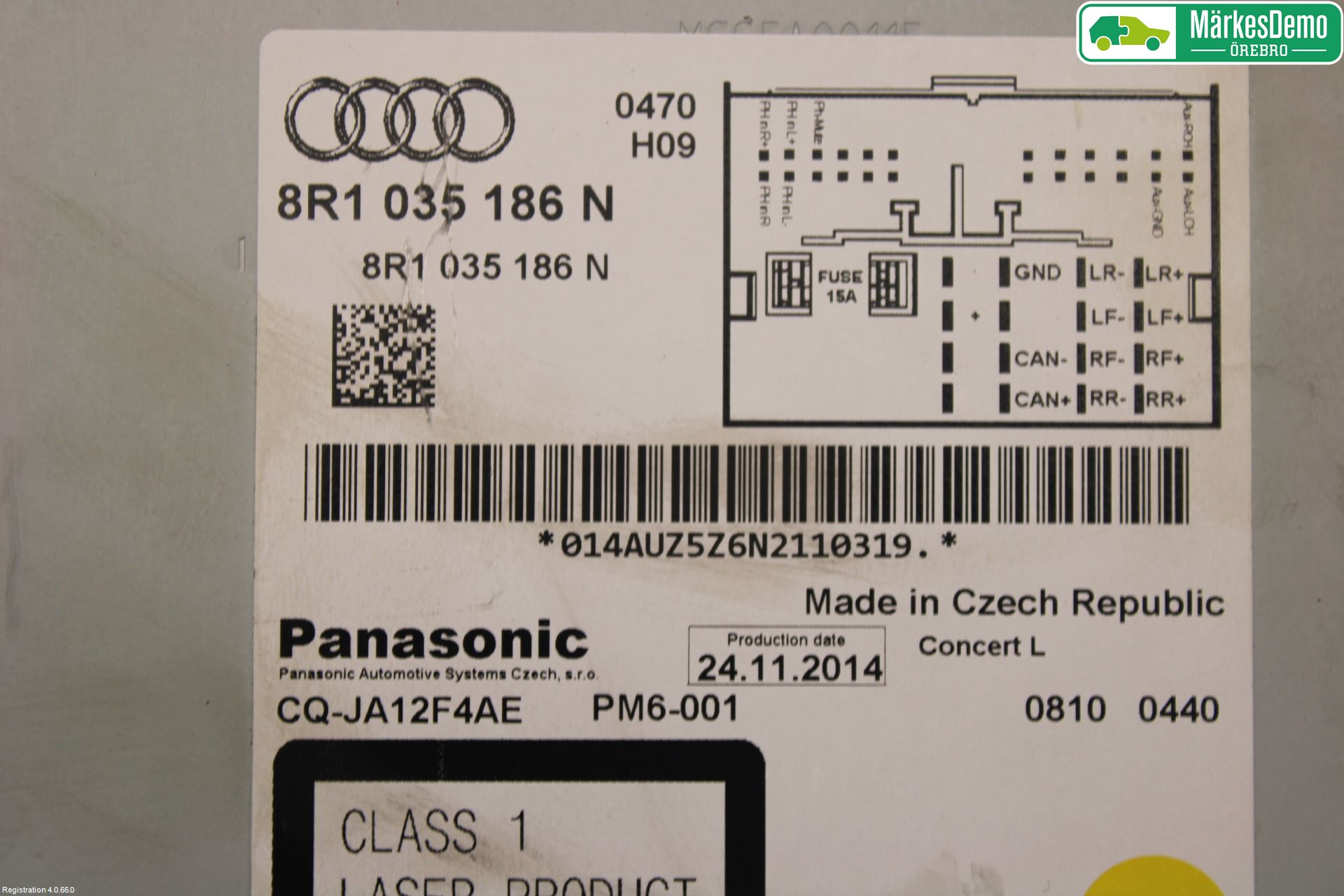 Audi A4 12-15 Stereo Radio