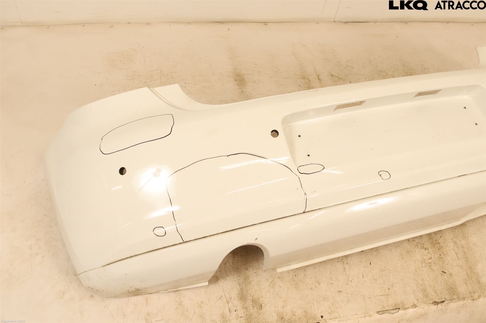 Volkswagen VW POLO 10-17 Støtfanger Bak Overtrekk