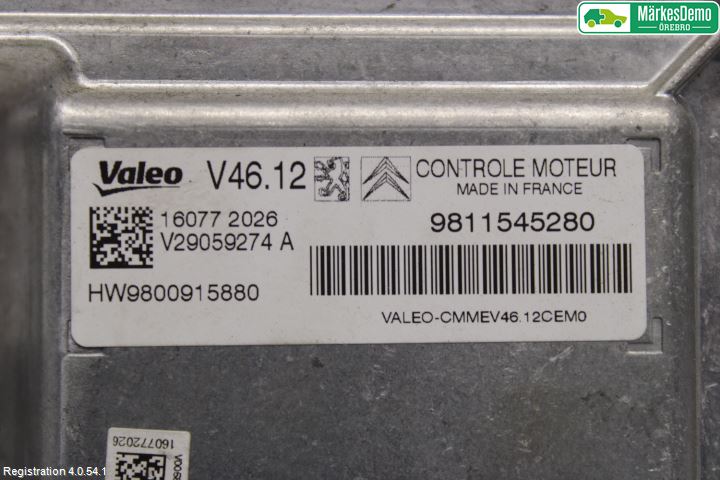 Peugeot PEUGOT 208 16-19 Styreenhet Innsprøytning