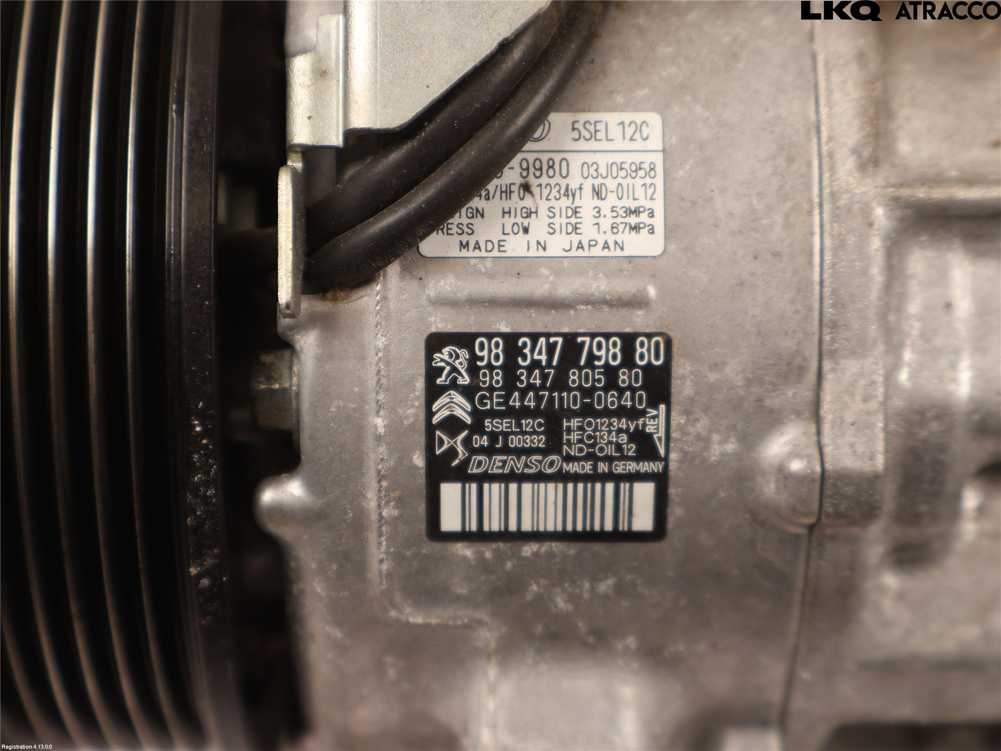 Peugeot 2008/E-2008 20- Varme Ac Kompressor
