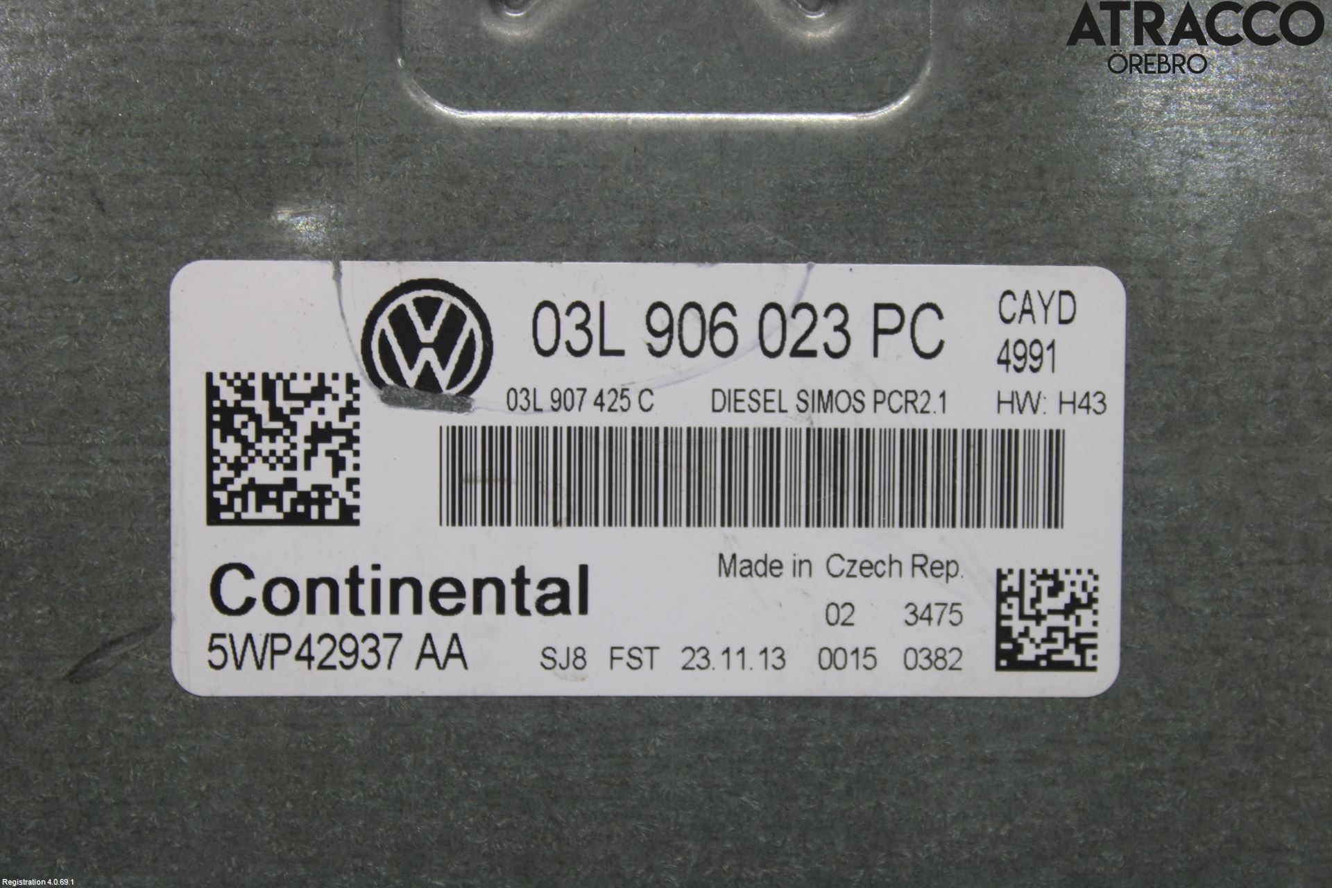 Volkswagen VW CADDY 11-15 Styreenhet Innsprøytning