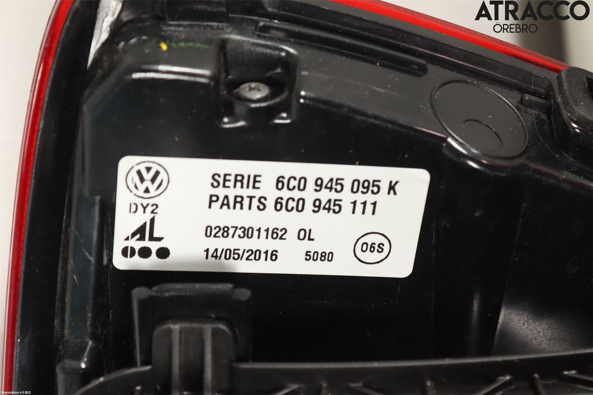 Volkswagen VW POLO 10-17 Baklykt Venstre