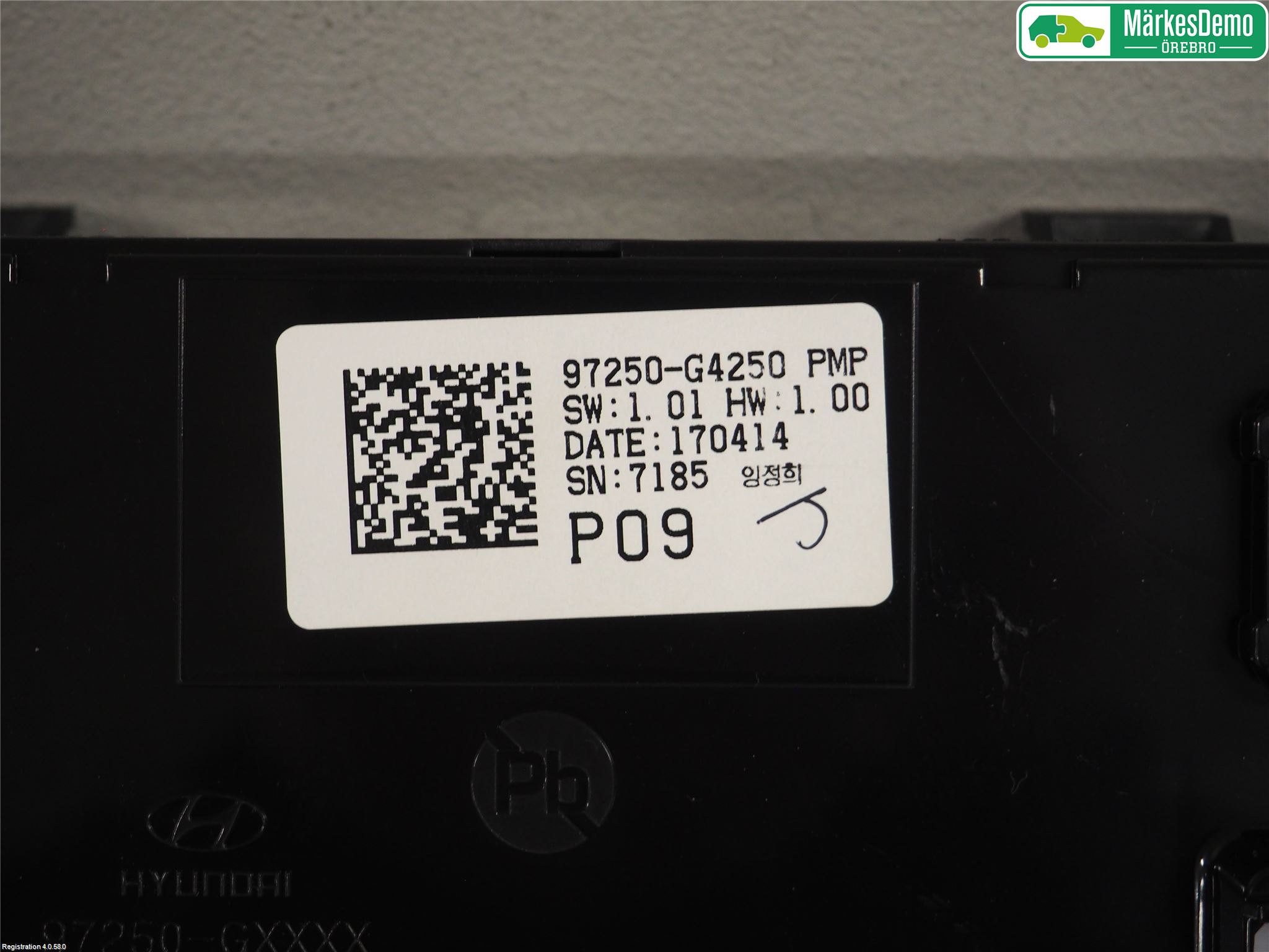 Hyundai i30 PD 17- Varme Ac Betjening-Display